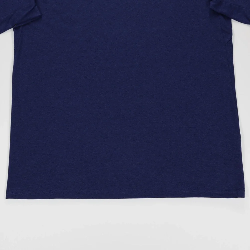 Adidas Men's Crew Neck Short Sleeve Feel Ready Training Tee Dark‎ Blue Size L - Picture 3 of 8